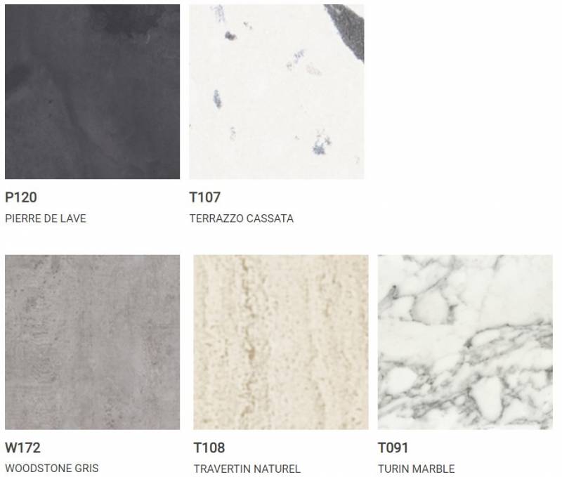 couleur de panneaux de douche