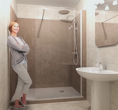 une douche a la place d une baignoire